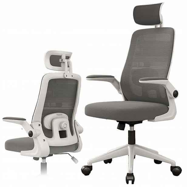 Ergonomické otočné kancelářské křeslo s nastavitelnou opěrkou hlavy