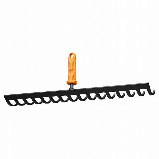 Fiskars One Click Pracovní hlava Kovové hrábě na půdu, 16 zubů, 41 cm