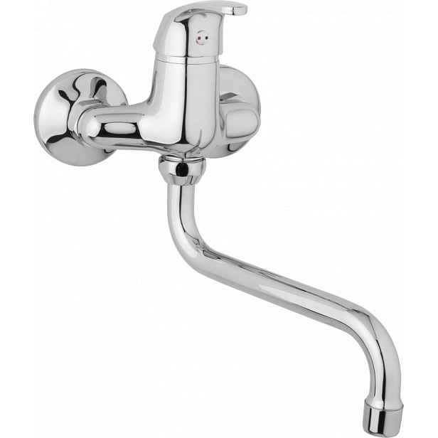 JB Sanitary Nástěnná dřezová a umyvadlová baterie SLIM, rozteč 100 mm, trubkové ramínko 200 mm A10 30 30