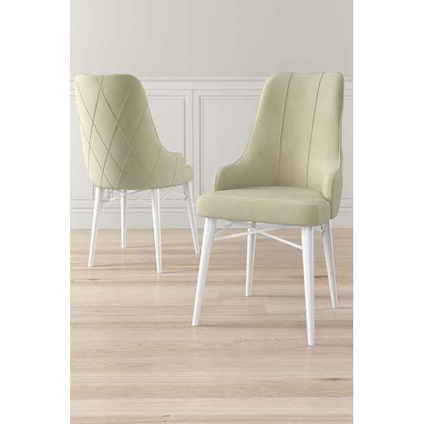 Sada židlí (4 kusy) Neta - Cream, White