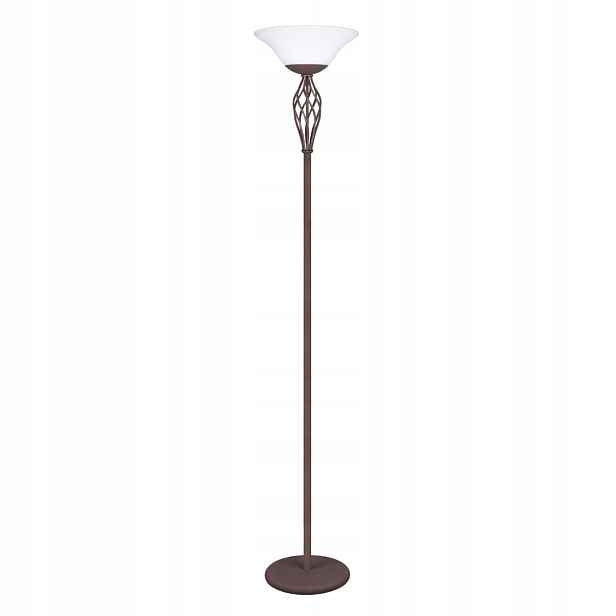 Trio Stojací lampa Rustica Měděná, Kov/Sklo, 180 cm, 60 W, E27