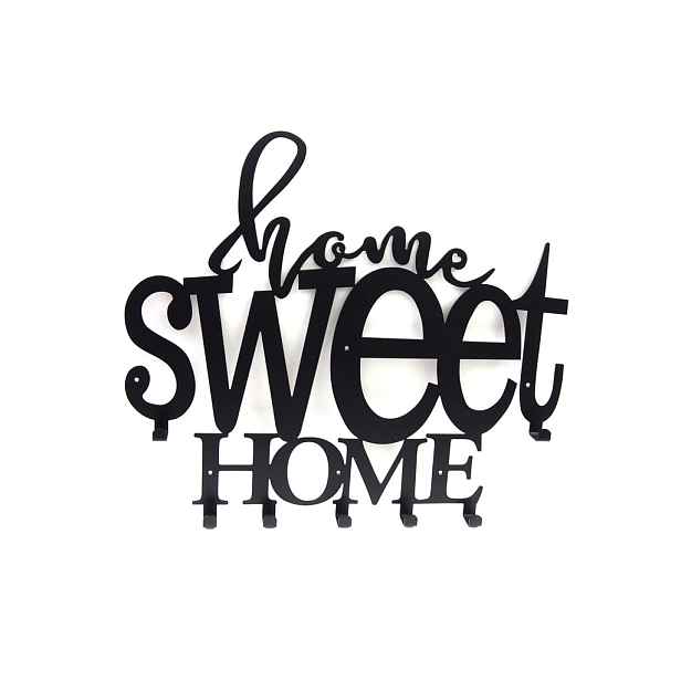 Nástěnný věšák na oblečení a klíče Home Sweet Home