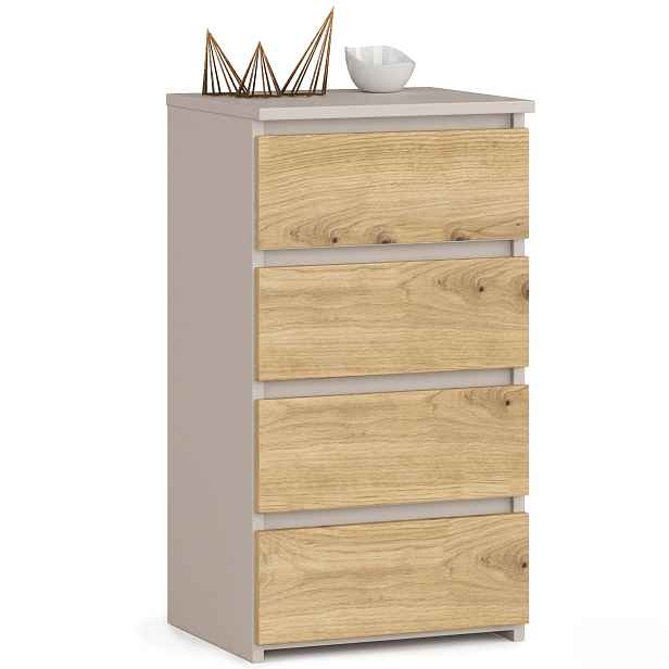Ak furniture Komoda CL4 40 cm kašmír/dub Artisan