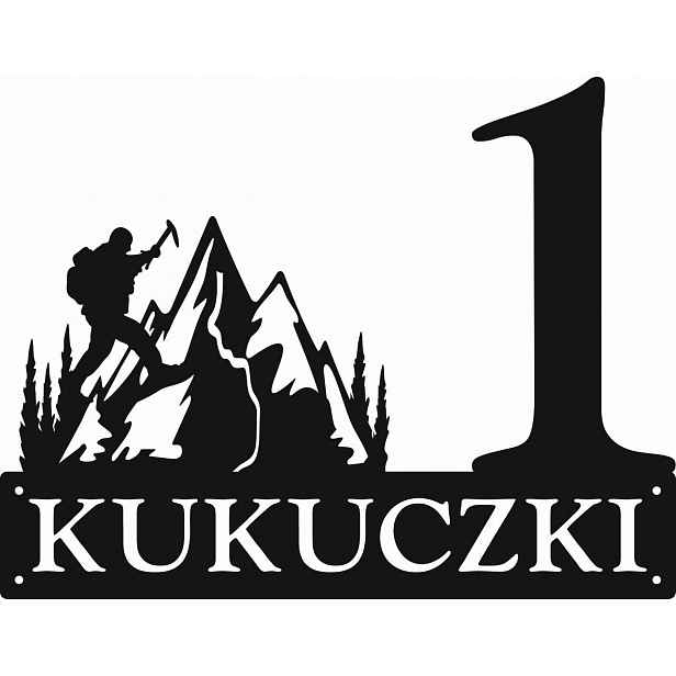 Číslo Na Dům 80cm Tabulka Adresa Ocel 2mm ul Kukuczki