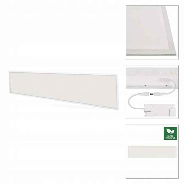 Led panel 30x120, bílý zapuštěný, nízký, obdélníkový, Ugr 22W 4000K Emos