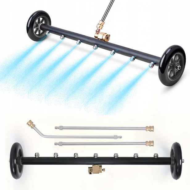 Multifunkční Mycí Vozík Na Mytí Podvozku Auta A Dlažby 1/4"