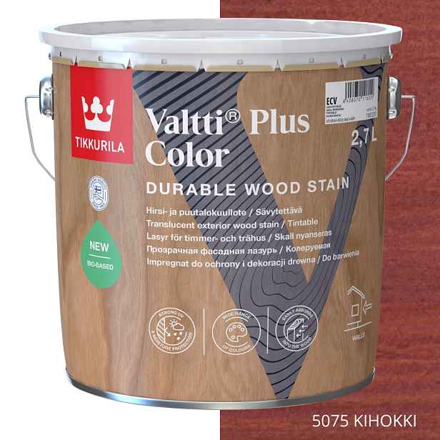 Tikkurila Impregnace Valtti Plus Barva 2,7 L, Barva 5075 Kihokki