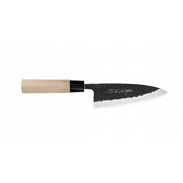 Japonský nůž Deba 165 Tojiro Black Hammered Shirogami#2