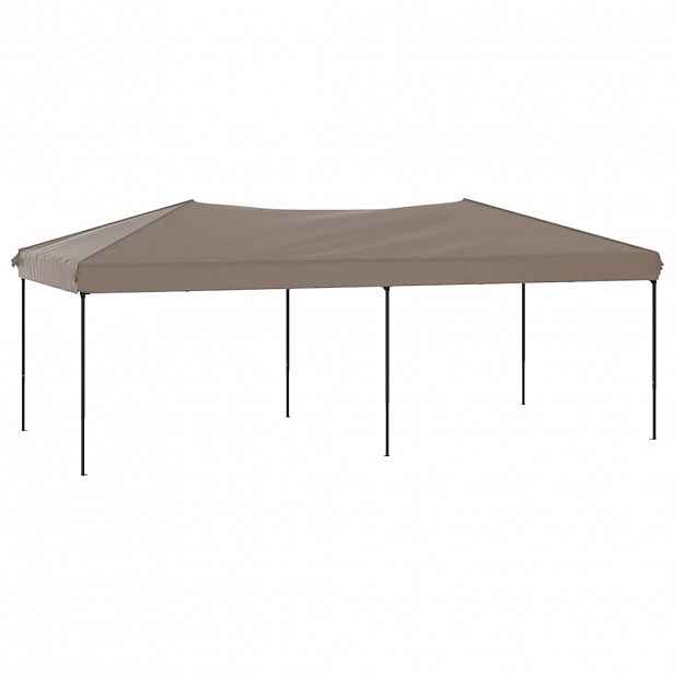 vidaXL Skládací party stan taupe 3 x 6 m