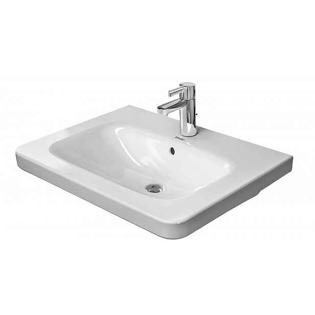 Duravit DuraStyle - Umyvadlo 80x48 cm, s přepadem, s otvorem pro baterii, bílá 2320800000