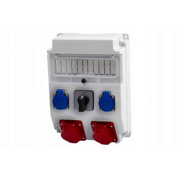 Rozvaděč Caja 2x32A/5P, 2x230V, 0/1 11M IP44
