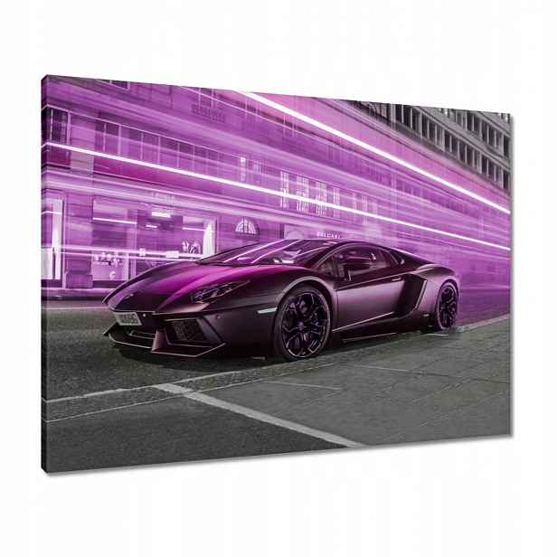Obrazy 80x60 Fialové sportovní auto