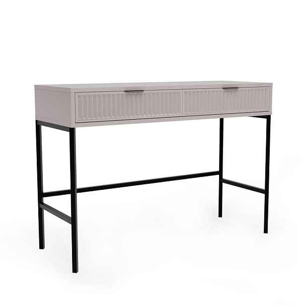 Idohome KONZOLOVÝ STOLEK WAVE se zásuvkami, béžový