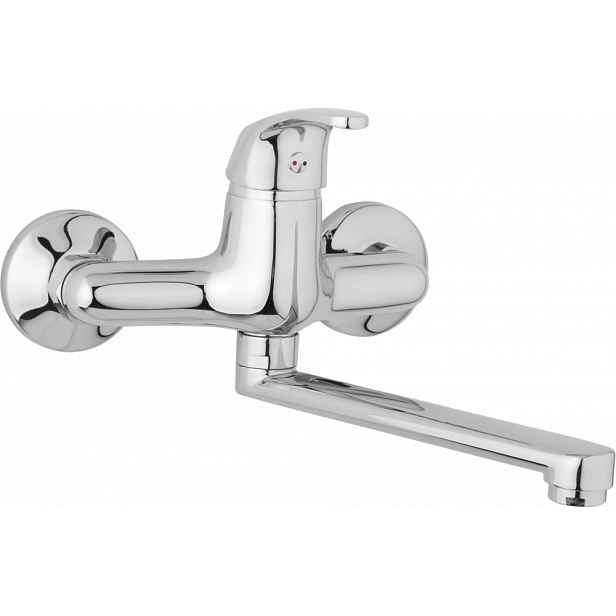 JB Sanitary Nástěnná dřezová a umyvadlová baterie SLIM, rozteč 150 mm, ramínko 300 mm A10 35 10