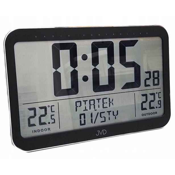 Velké LCD Hodiny Budík RB938 Dny V Týdnu V Polštině