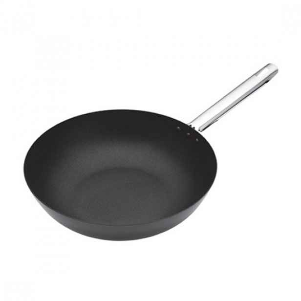 Wok pánev, uhlíková ocel, 30 cm - MasterClass