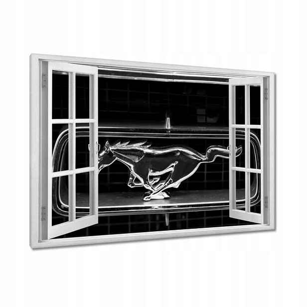 Obrazy 90x60 Ford Mustang – znak