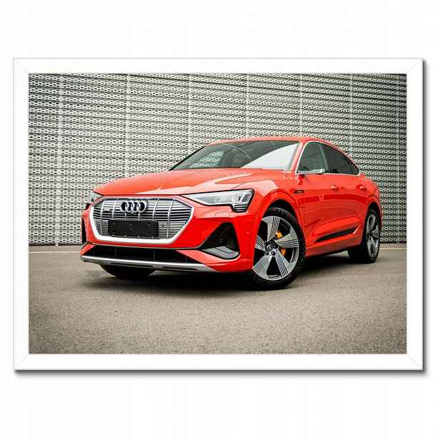Plakáty v rámu 40x30 Červené Audi e-tron