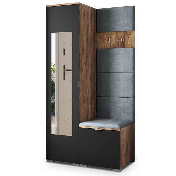 MASSENO MODERNÍ PŘEDSÍŇOVÁ SESTAVA VIRA, 95/181/51 cm, dub Lefkas