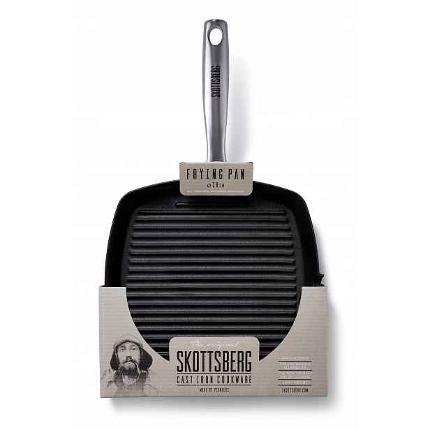 Litinová grilovací pánev Skottsberg Cast Iron 28 cm je odolná a pevná