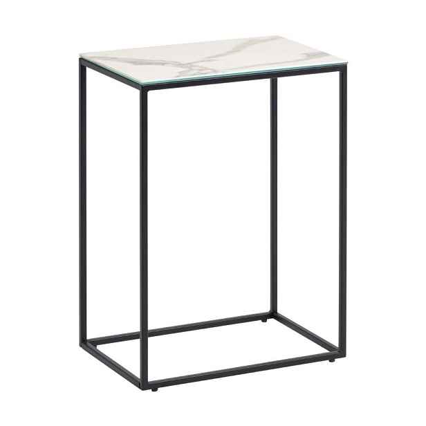 Odkládací stolek s keramickou deskou 30x45 cm Rewena – Kave Home