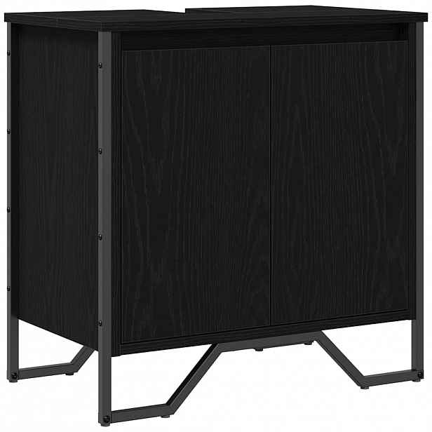 vidaXL Skříňka pod umyvadlo Černý dub 60 x 35 x 60 cm Kompozitní dřevo