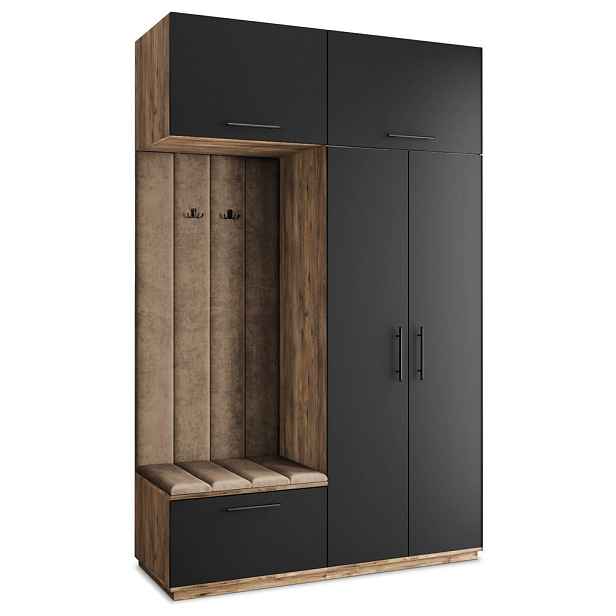 MASSENO MODERNÍ PŘEDSÍŇOVÁ SESTAVA REMA, 150/240/60 cm, dub Lefkas