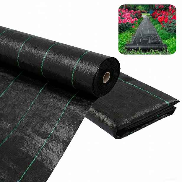 Agrotkanina Agrotextilie Proti Plevelu Černá Uv 2X25 m 90 g/m²