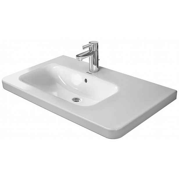 Duravit DuraStyle - Umyvadlo 80x48 cm, s přepadem, s otvorem pro baterii, bílá 2325800000