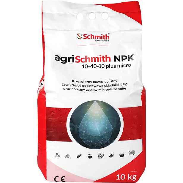 Krystalické hnojivo Npk 10-40-10 10 kg pro zeleniny a ovoce Schmith