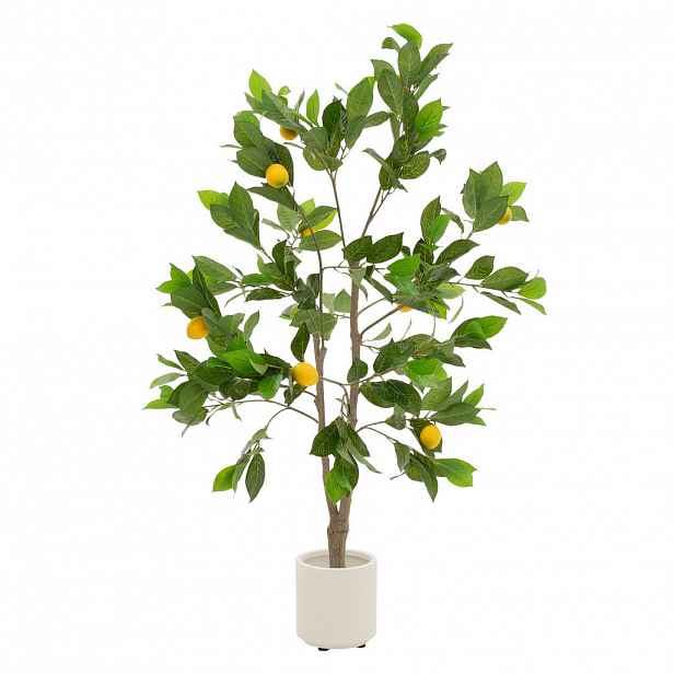 ML-DESIGN UMĚLÁ ROSTLINA citroník 130 cm z plastu