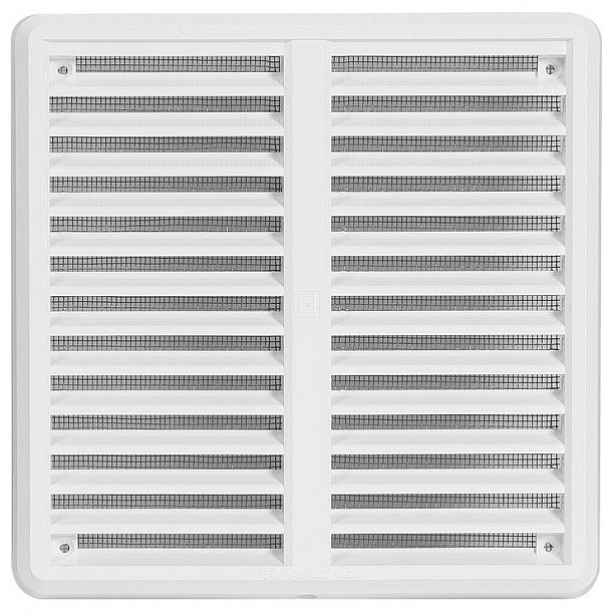 Mřížka větrací se sítí a krytkou HACO VM KS 175×175 mm bílá