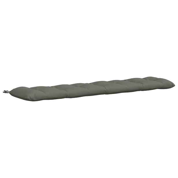 vidaXL Polštář na lavici VIANEN 100% polyester Šedá 200 x 40 x 12 cm