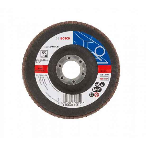 Bosch - Lamelový brusný kotouč na ocel, P60, průměr 125 mm 2608606717