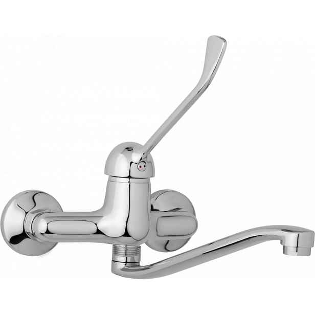 JB Sanitary Nástěnná dřezová a umyvadlová baterie SLIM, rozteč 150 mm, s lékařskou pákou A20 35 20