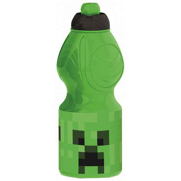 TEMU Minecraft Creeper Plastová Sportovní Láhev na Vodu 400 ml