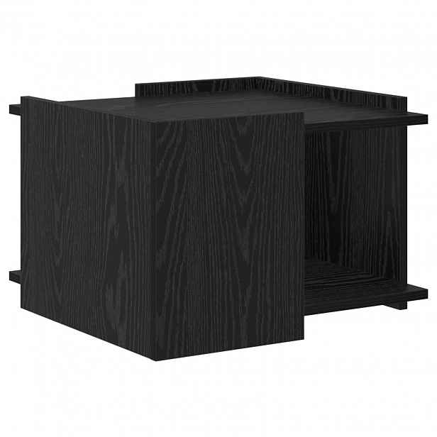 vidaXL Konferenční stolek Černý dub 50,5 x 50 x 33 cm Kompozitní dřevo