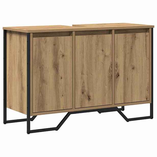 vidaXL Skříňka pod umyvadlo Artisanový dub 91 x 35 x 60 cm
