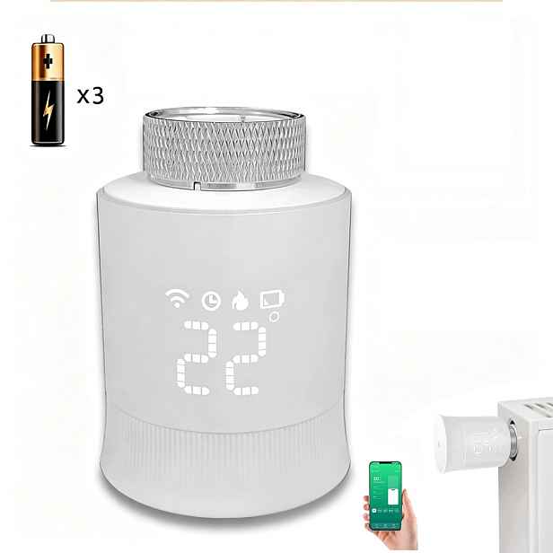 Termostatická sada Tuya Zigbee Smart Radiator pro aplikaci Alexa Google