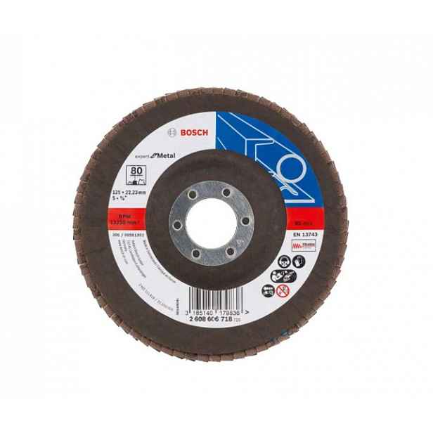 Bosch - Lamelový brusný kotouč na ocel, P80, průměr 125 mm 2608606718