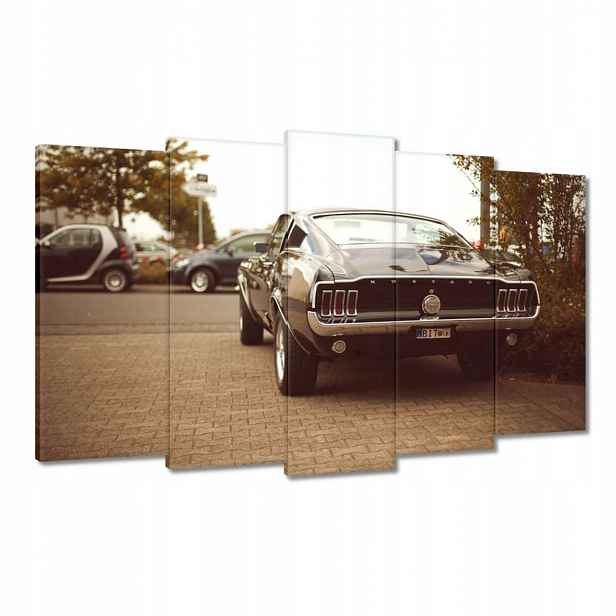 Obrazy 100x60 Ford Mustang Černobílý