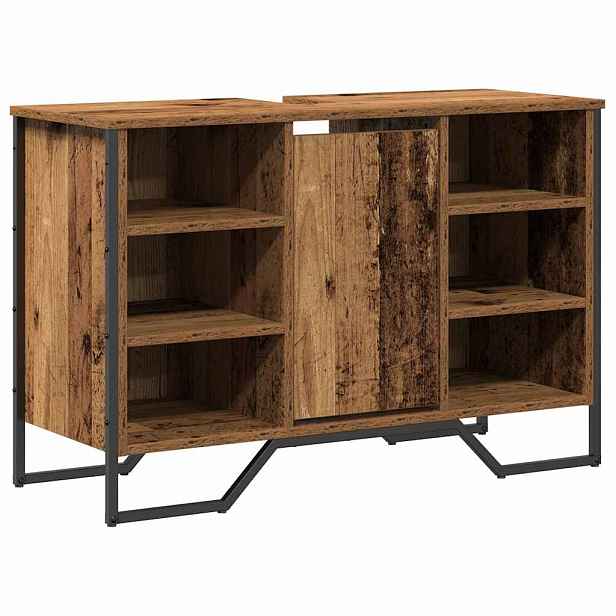 vidaXL Skříňka pod umyvadlo Staré dřevo 91 x 35 x 60 cm