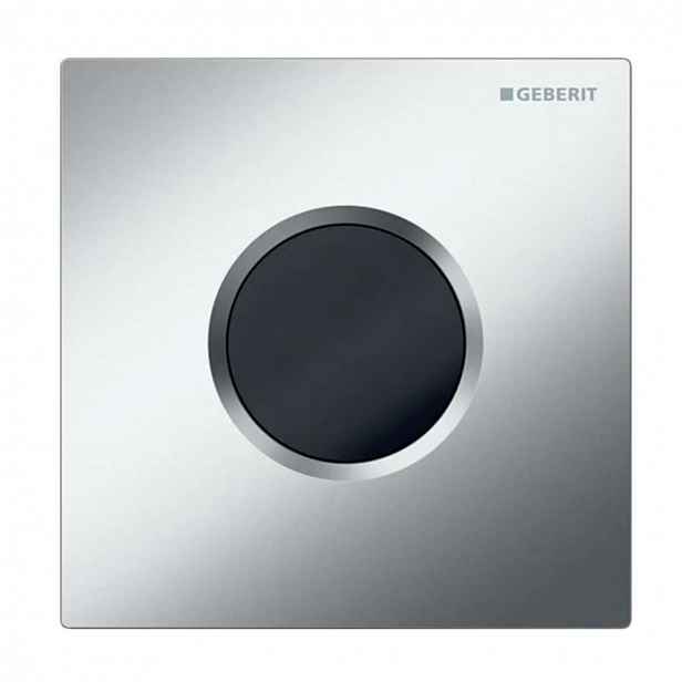 Geberit - Elektronické ovládání splachování pisoárů typ 01, síťové napájení, easy to clean, matný chrom 116.021.JQ.5