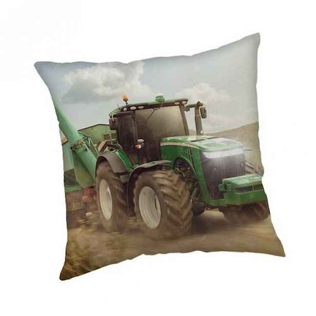 Jerry Fabrics Povlak na polštářek Traktor green, 40 x 40 cm