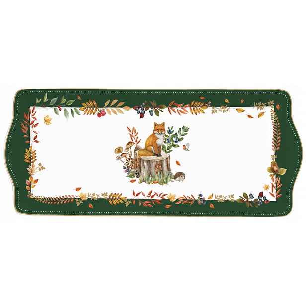 Porcelánová miska talíř podnos podzim paterka Forest Friends Easy Life
