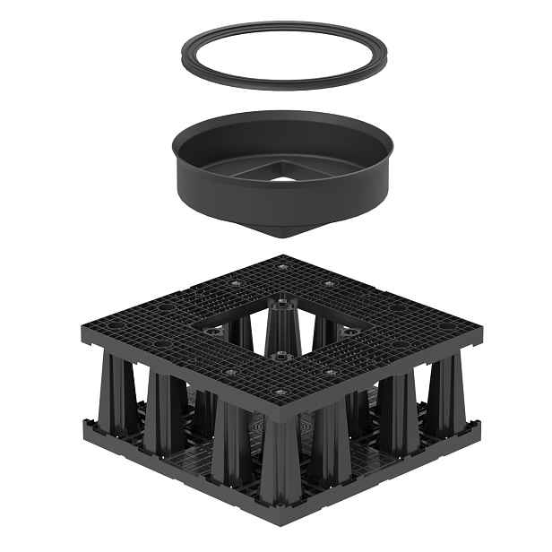 Šachta kontrolní Fränkische Quadrocontrol ST-S 800×800×660 mm 1 vrstvá