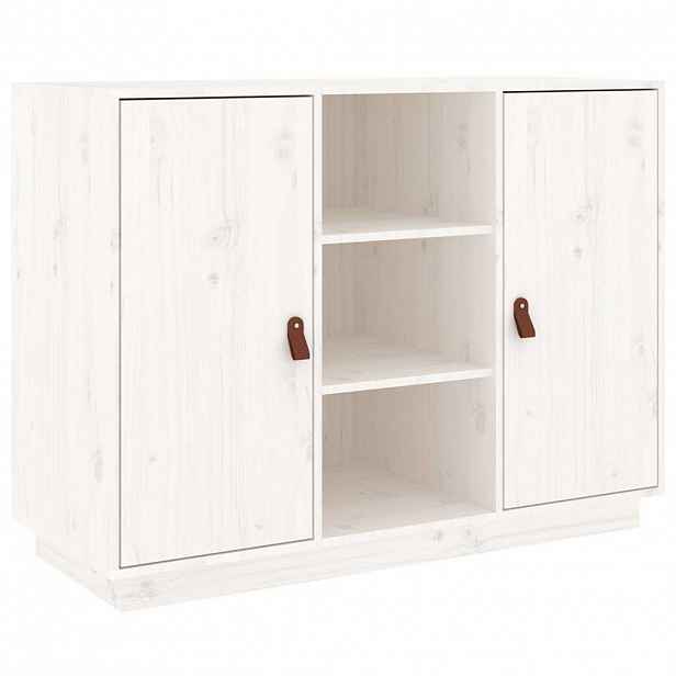 vidaXL Příborník bílý 100 x 40 x 75 cm masivní borové dřevo