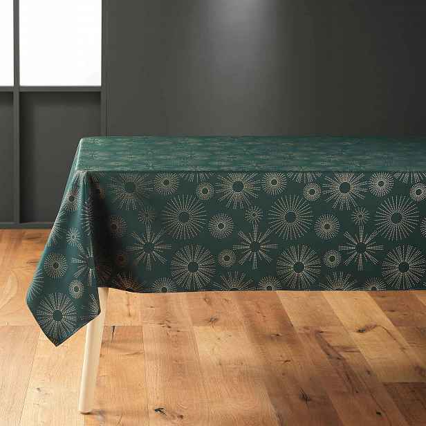 Zelený Dekorativní Obdélníkový Ubrus Na Dlouhý Stůl 150x300 Zdobený