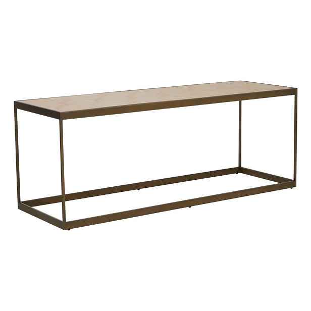 Hnědý/v přírodní barvě konferenční stolek s deskou v dubovém dekoru 40x120 cm Grenoble – Premier Housewares