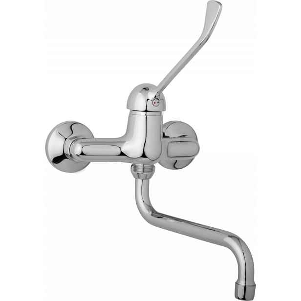 JB Sanitary Nástěnná dřezová a umyvadlová baterie SLIM, rozteč 150 mm, s lékařskou pákou A20 35 50